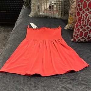 Smocked Ruffle Tube Top